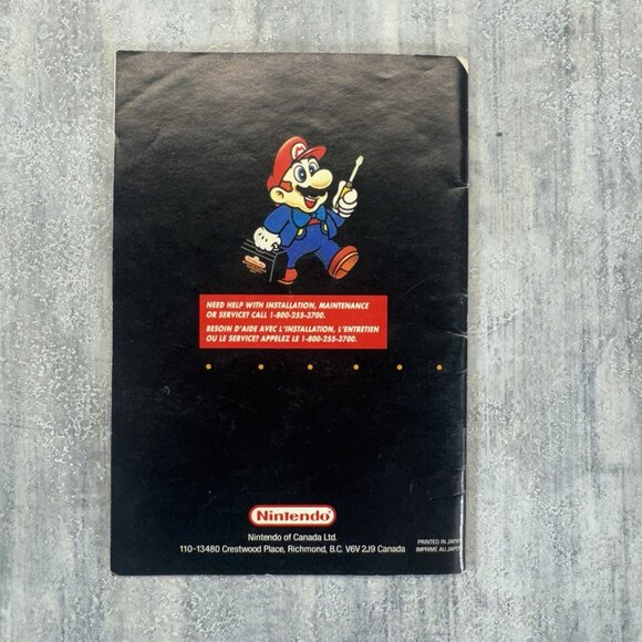 Super Nintendo Console Instruction Manual SNES Console Booklet Only SNS-CAN - Picture 2 of 2